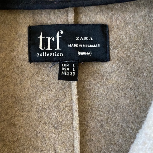 Zara Soft-Touch Coat-Oatmeal Color - Picture 4 of 6